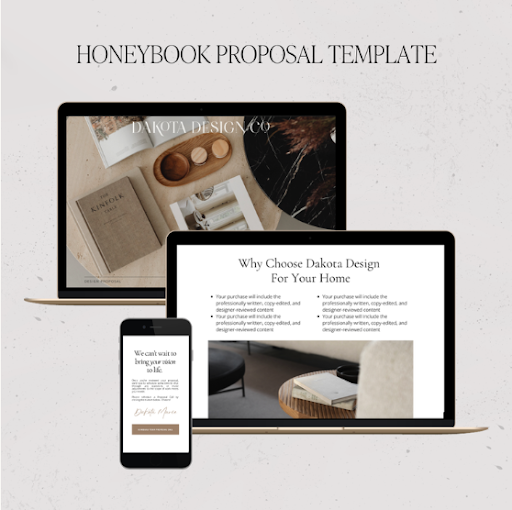 honeybook proposal template