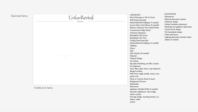 kitchen spec book