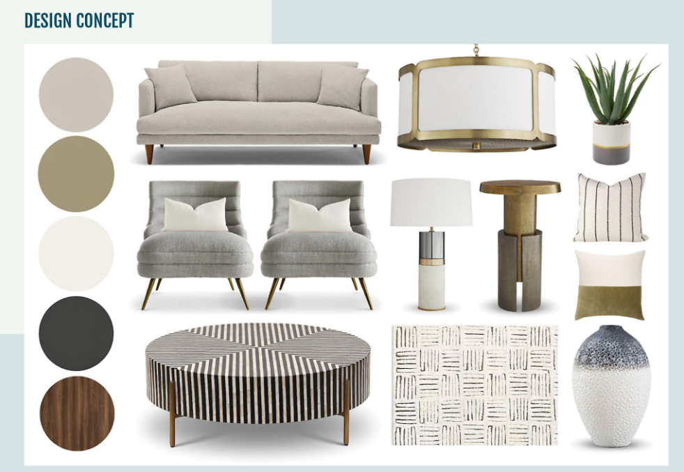 interior design presentation design concept example slide