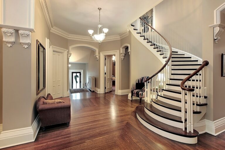 types of staircases, curved staircase shown in blog header