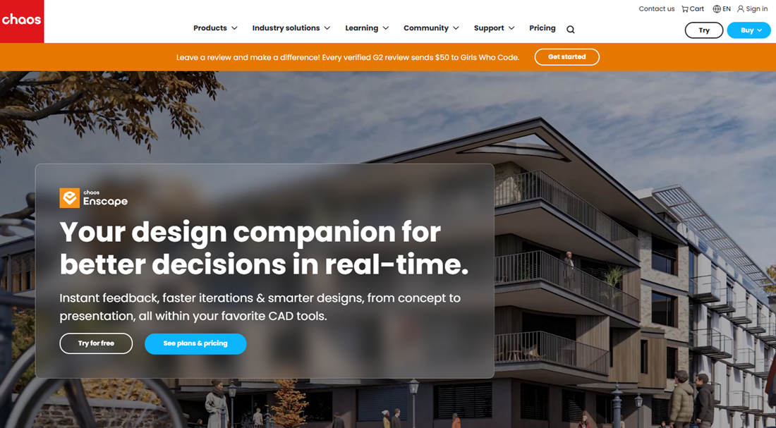 chaos enscape ai rendering software