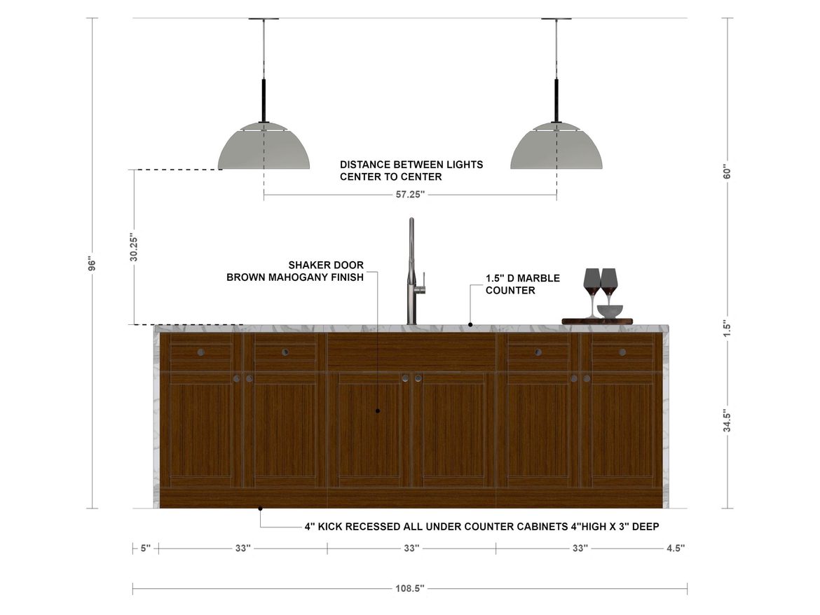 elevations example, kitchen